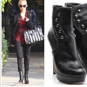 House of Harlow 1960 Leather  platform Ankle Boots